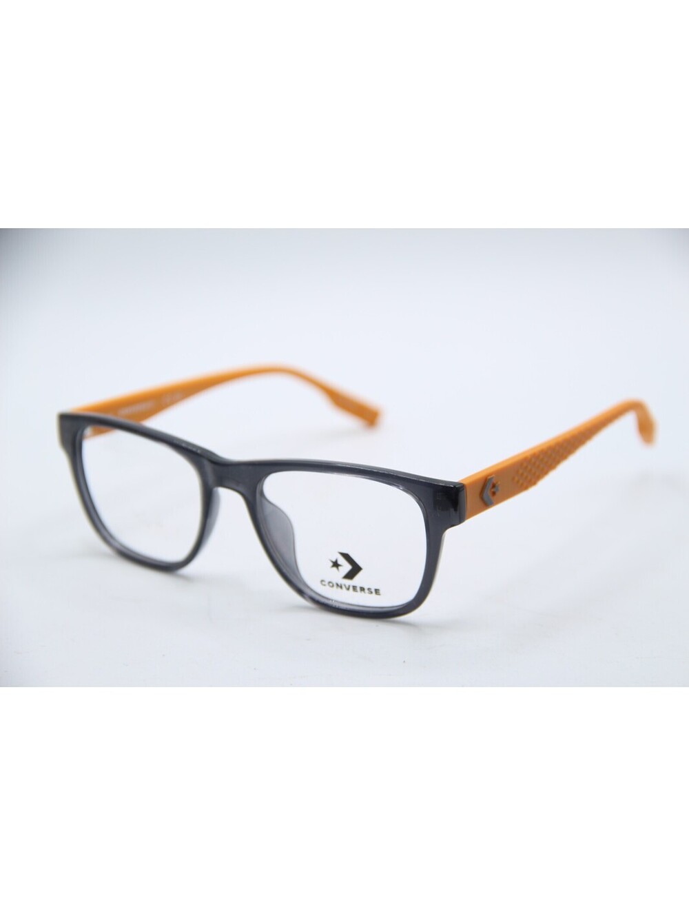 Converse Cv5052Y 015 Clear Gray Orange Authentic Eyeglasses 49-17 140